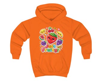 キッズフルーツグラフィックパーカー＆Tシャツ — 「Just Fruity」かわいいキッズアパレル