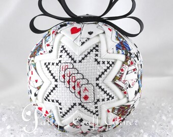Quilted Ornament for Card Game Lovers