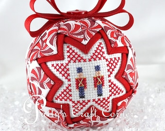 Toy Soldier Quilted Ornament: Handmade Christmas Decoration