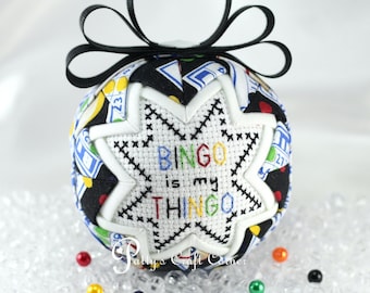 BINGO Ornament - BINGO Lovers - Quilted Ornaments