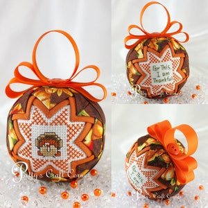 Thanksgiving Turkey Quilted Ornament image 5