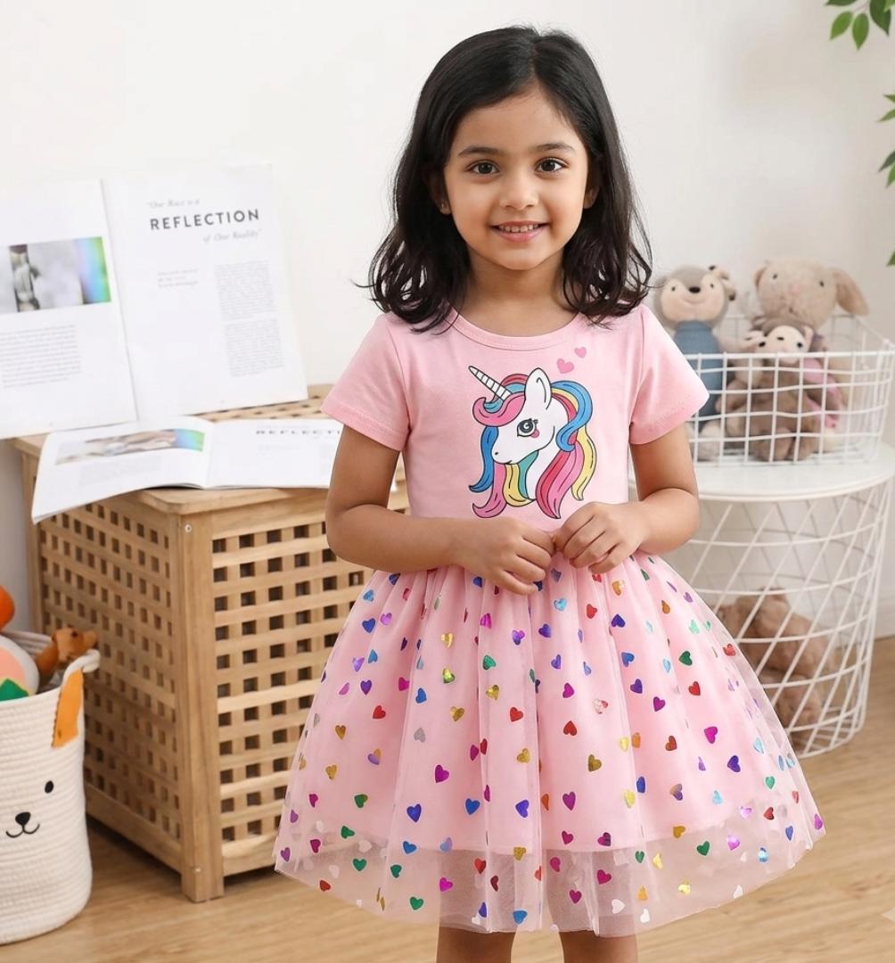 rainbow unicorn birthday dress Unicorns sized dream elenzga Brocade Cap Sleeve A Color:Purple Multi