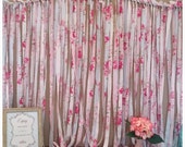 Shabby Chic Fabric Garland Backdrop - Torn Fabric Garland - Wedding Decoration - Party Decoration - Birthday - Photo Prop - Large Garland