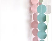 Paper Circle Garland - Paper Garland - Wedding Decorations - Party Decorations - Birthday - Nursery - Home Decor - Party Decor - Photo Prop