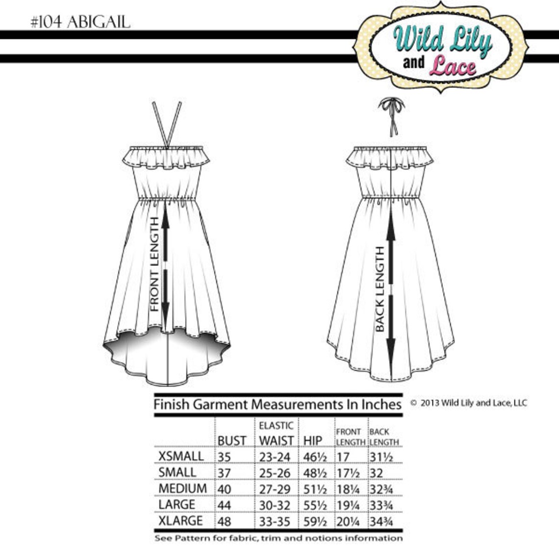 DRESS PATTERN Easy Sewing for Highlow Dress Etsy Norway