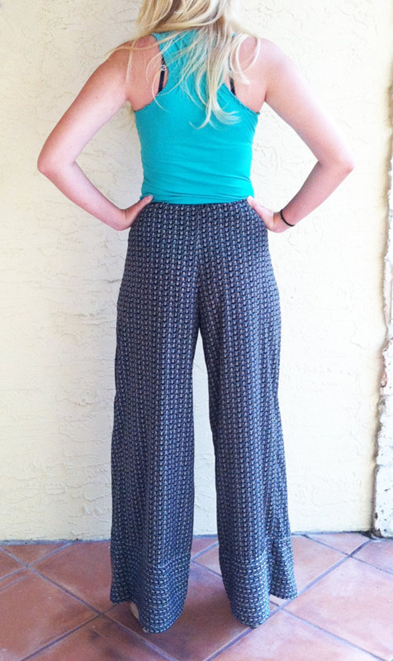 PDF PANT PATTERN Wide Leg Pant Pattern Elastic Waist Pant Etsy