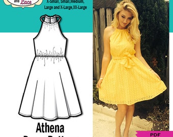 EASY DRESS PATTERN Sundress sewing pdf sewing pattern