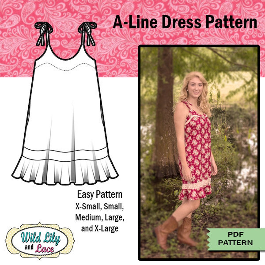 A-LINE DRESS Pattern 102 Stella Slip Dress - Etsy