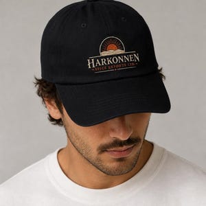 Harkonnen Spice Exports Cap, Dune Sci Fi Embroidered Baseball Hat