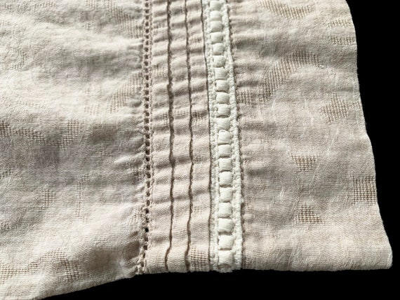 Natural Cotton Dobby Dress with Pintuck and Faggo… - image 7