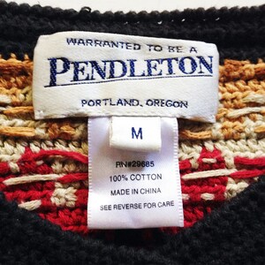 Cárdigan de algodón vintage del suroeste Pendleton imagen 6