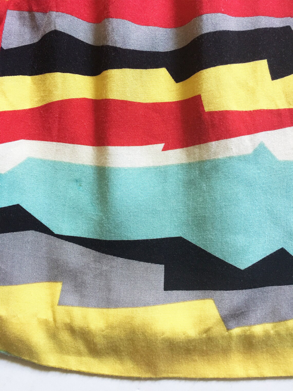 Small 1980s Horizontal Stripe Skirt Set Jewel Tone Suit Narrow Wale Corduroy Separates Outfit