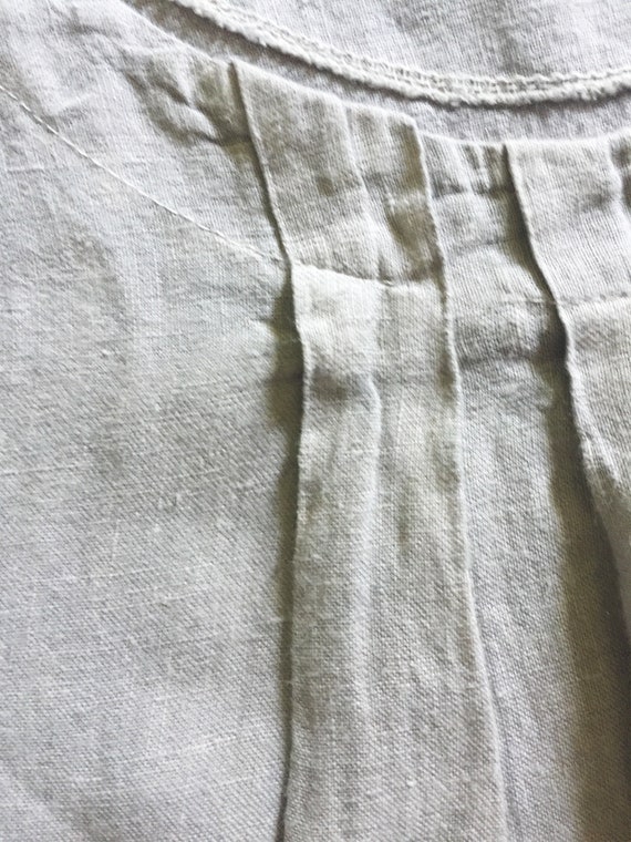 Vintage Natural Washed Linen Shift Italy Minimali… - image 5