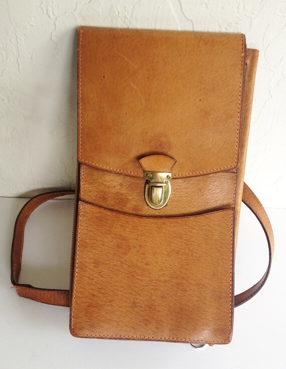leather document satchel