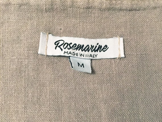 Vintage Natural Washed Linen Shift Italy Minimali… - image 6