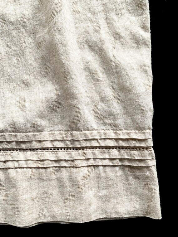 Natural Cotton Dobby Dress with Pintuck and Faggo… - image 8