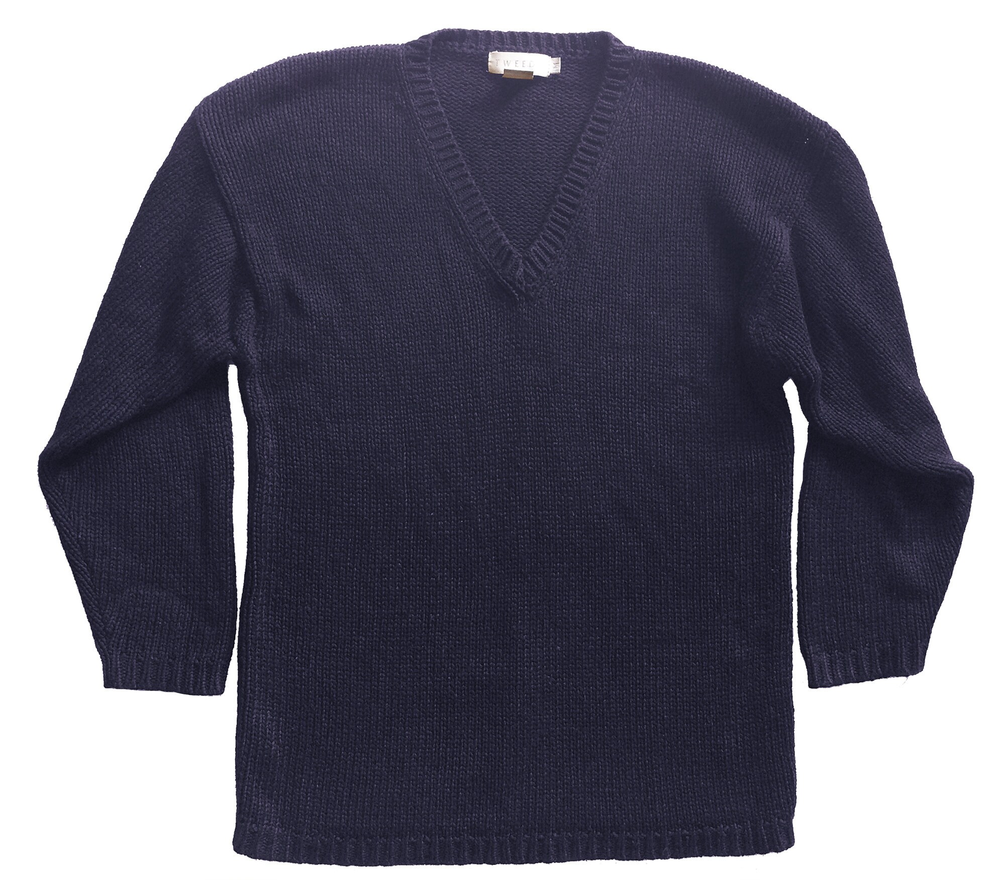 Vintage 1980s Silk Chunky Knit Indigo V Neck Sweater - Etsy