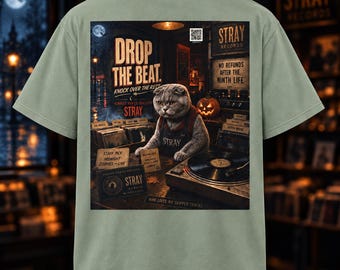 Unisex Scottish Fold Cat Shirt, Drop the Beat