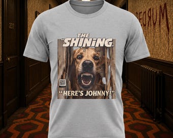 Custom Unisex Halloween Dog Shirt, Spooky Horror Movie Poster Tee, Retro Scary Dog Graphic Tee, Comfort Colors Dog Lover Gift