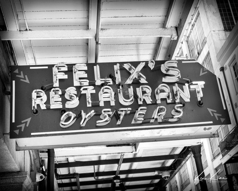 Felix's Oyster Restaurant New Orleans French Quarter Etsy