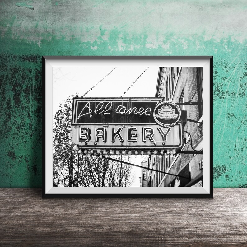 Alliance Bakery, Wicker Park - Chicago Photography Print - Unframed Vintage Sign Photo image 3