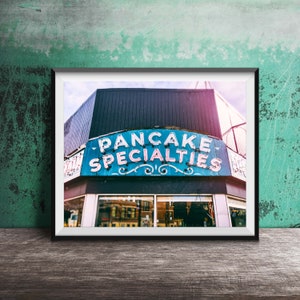 Pancake House - Unframed Photography Print - Kitchen Wall Decor, Breakfast Time Photo Art - Modern Dining Room Print