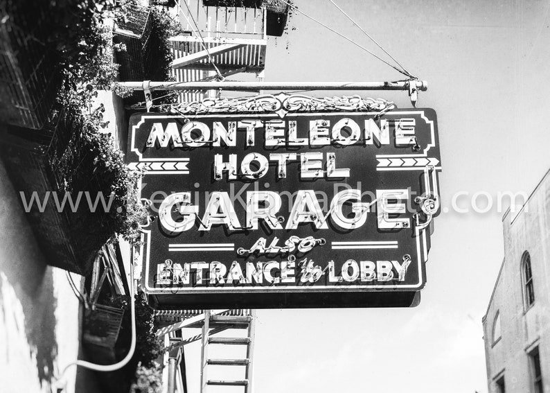 New Orleans Photography, Wall Art NOLA Photo Unframed Print French Quarter Photography Hotel Monteleone Garage, NOLA Architecture image 4