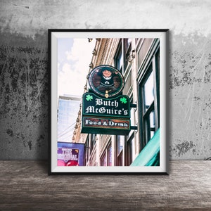 Butch McGuire's, Chicago Bar Wall Art Print - GOLD COAST, Chicago Sign Photography - Unframed, Ready-to-Frame Print