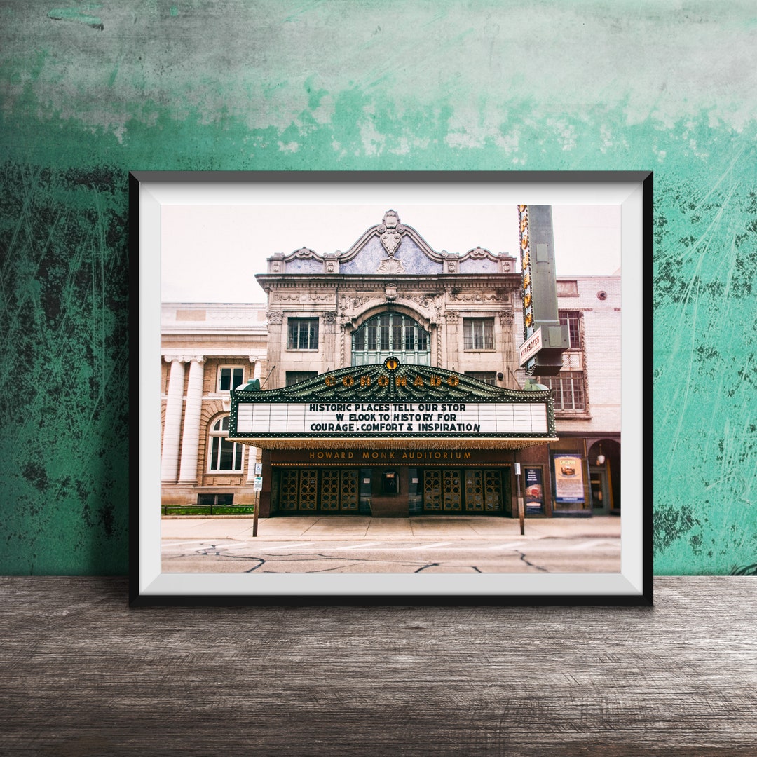 Coronado Theatre, Rockford Photography Unframed Photography Print