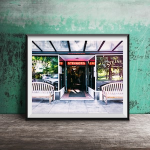 SONOMA, CA Photography, Steiner's Tavern - Unframed Photography Print, Neon Bar Sign Print - Sonoma, California