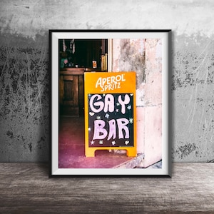 Gay Bar Art - Stampa fotografica moderna - Foto artistica da parete originale senza cornice - Gay Bar, Gay Pride, Artista gay, Arte murale queer