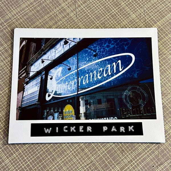 SUBTERRANEAN, Wicker Park, Chicago - Limited Edition Original Instant Film Print #1/1 - Unframed/Ready-to-Frame - Chicago Bar Photography