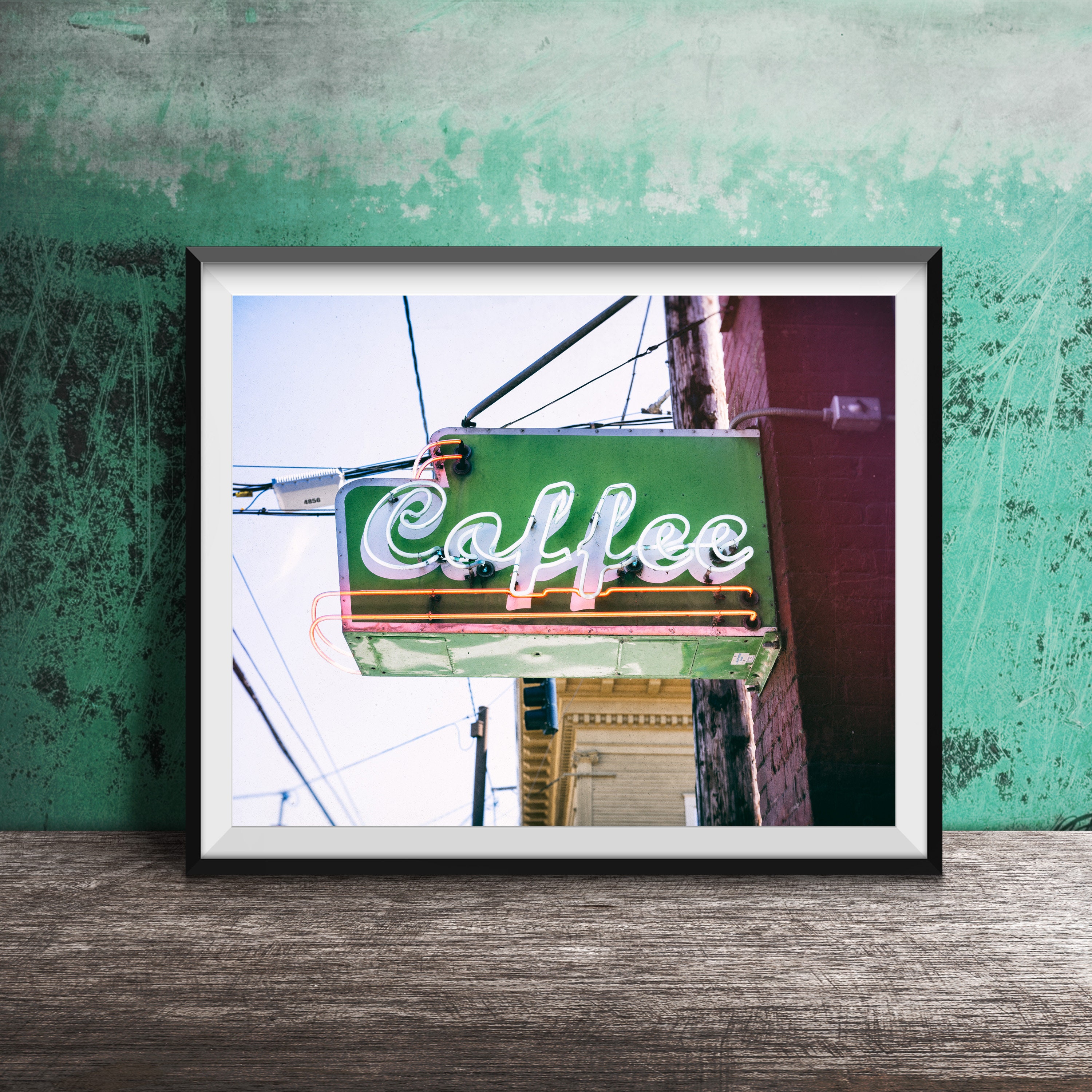 COFFEE - Kitchen Wall Art - Breakfast Sign Photography - Unframed Modern Photo Print - Home Decor - Coffee Shop