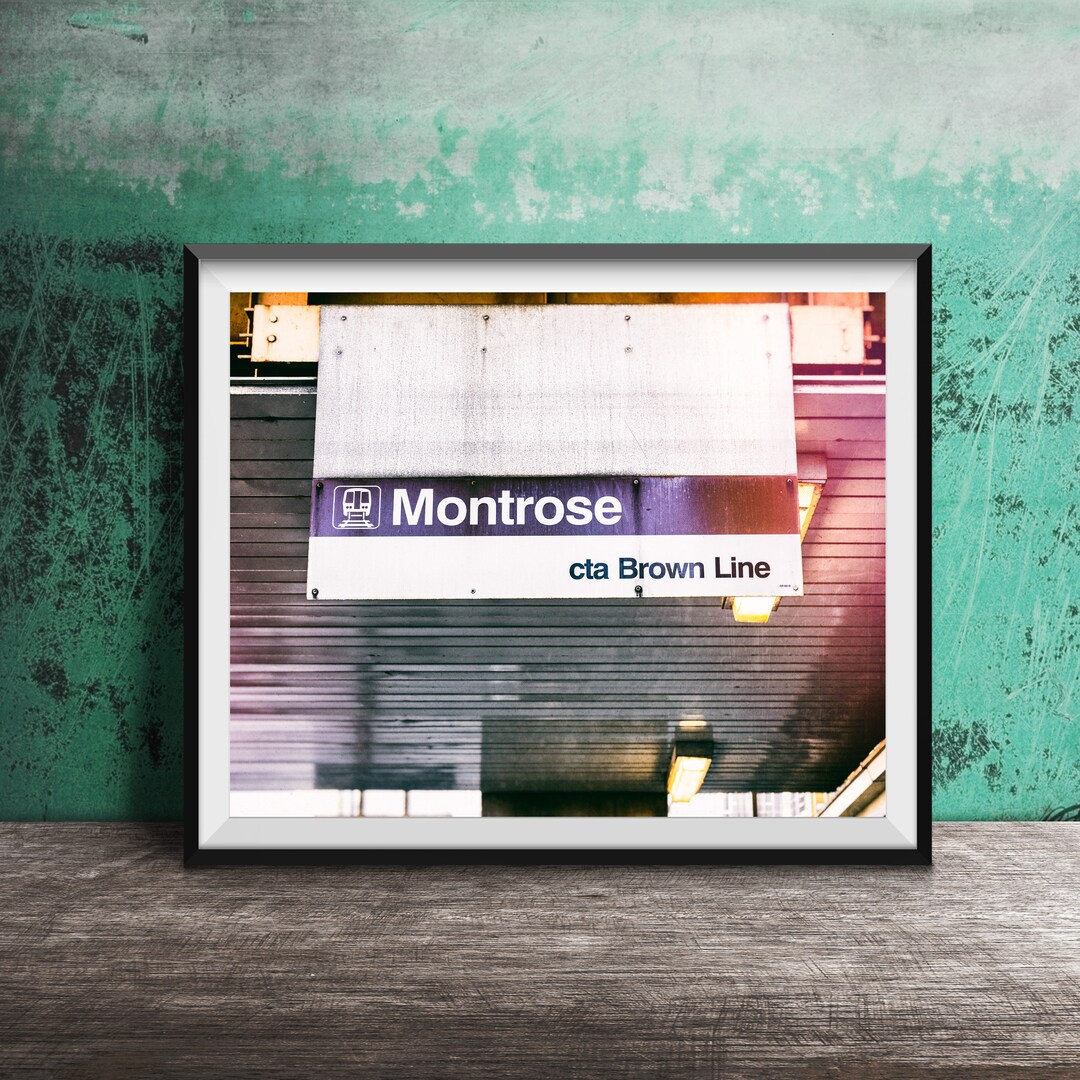 Print Cta Chicago CTA Sign Photography - Chicago Decor - Unframed Wall Art Print ...