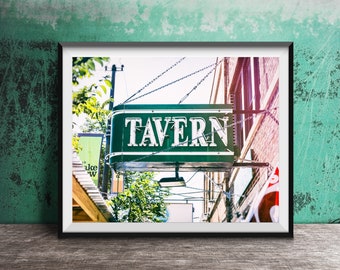 TAVERN, Bar Art - Unframed Photography Print - Wall Decor, Photo Decor, Wall Art