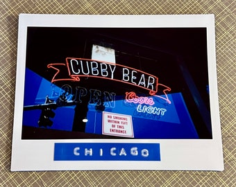 CUBBY BEAR, Chicago - Limited Edition Original Instant Film #1/1 - Unframed/Ready-to-Frame - Wrigleyville, Lakeview Bar Photography