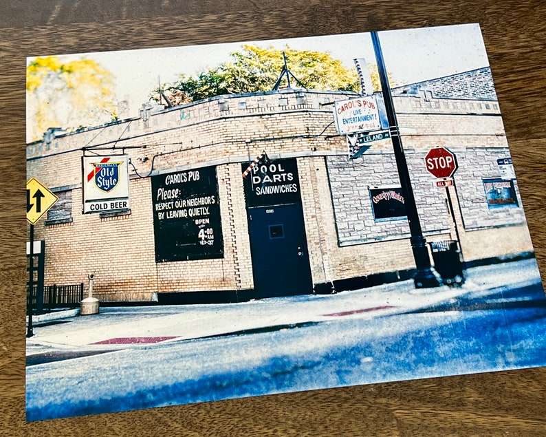 Carol's Pub Uptown, Chicago Unframed Photography Print Chicago Wall Art Chicago Country Bar image 5