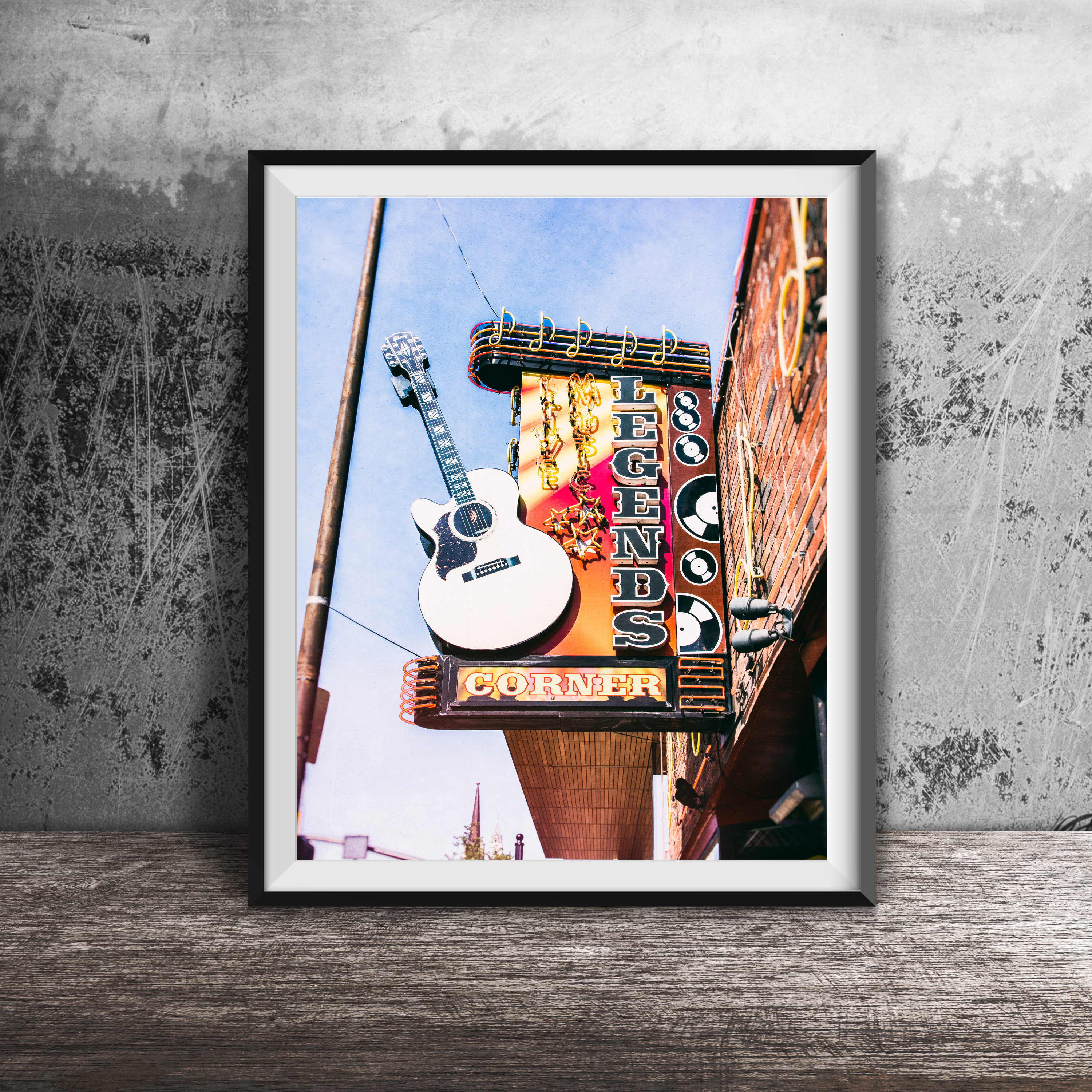 Nashville, LEGENDS CORNER Bar Sign Photography - Street Art