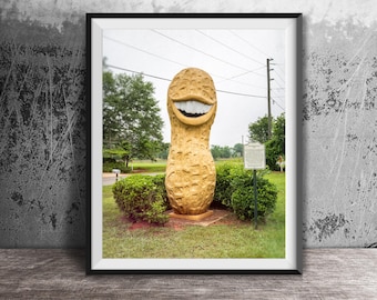 Jimmy Carter UŚMIECHNIĘTY ORZESZEK, Plains, Georgia – Nieoprawiona reprodukcja fotograficzna – Georgia Photography