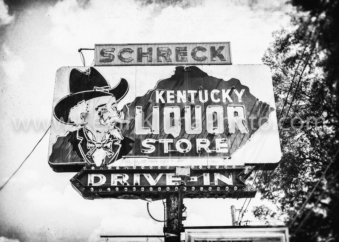 KENTUCKY LIQUOR STORE Louisville Neon Sign Photography Etsy