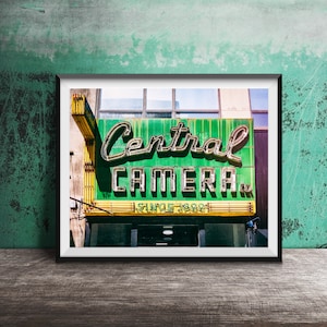 CENTRAL CAMERA CO. Chicago Photography Print Unframed Wall Art Print Chicago Decor Downtown Chicago Loop Artwork Kodak Cameras image 1