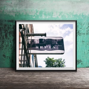 SEPIA, West Loop, Chicago - Unframed Photography Print - Chicago Restaurant Bar Signs