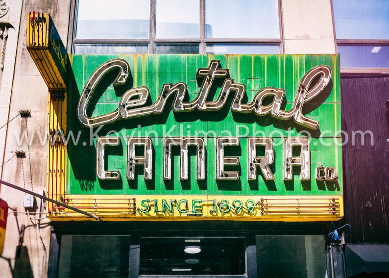 CENTRAL CAMERA CO. Chicago Photography Print Unframed Wall Art Print Chicago Decor Downtown Chicago Loop Artwork Kodak Cameras image 2