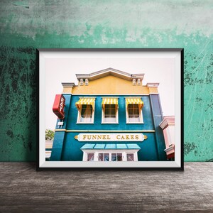 EAT FUNNEL CAKES Photography - Original Wall Art Photo - Modern Photography - Unframed Decor - Home Decor