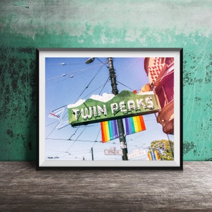 San Francisco Photography Print - Twin Peaks Restaurant - Castro District, San Francisco Wall Art - Unframed California Print