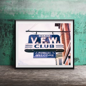 V.F.W. Club, Downtown Galena - Unframed Photography Print - Galena, Illinois Art Photo - Public Welcome, VFW