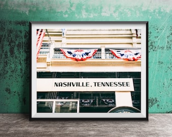 NASHVILLE, TENNESSEE Post Office - Nashville Photography - Wall Art Photo - Music City Photography - Street Art Print