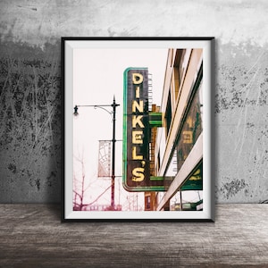 Dinkel&#39;s Bakery, Lakeview Chicago - Vintage Chicago Sign Photo - Unframed Chicago Photography Print