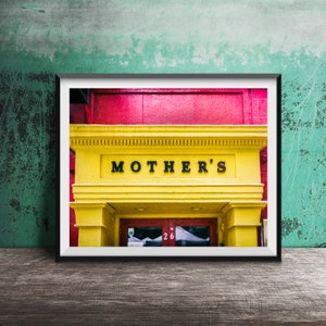 MOTHER&#39;S, Chicago Bar Wall Art Print - GOLD COAST, Chicago Sign Photography - Unframed, Ready-to-Frame Print