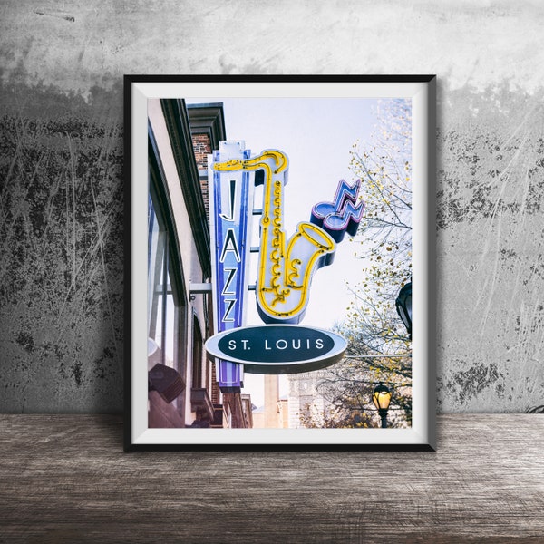 ST. LOUIS JAZZ - Unframed St. Louis Photography Print - Restaurant Photo, Kitchen Decor - St. Louis, Missouri